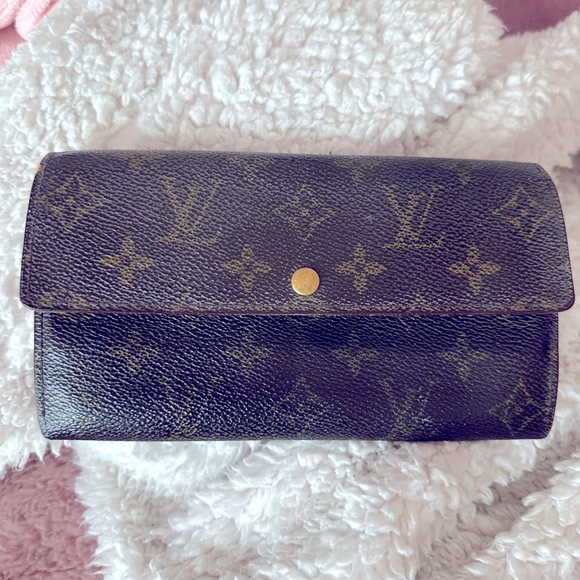 Louis Vuitton Monogram Portefeiulle Sarah Long Bifold Wallet - Picture 1 of 14